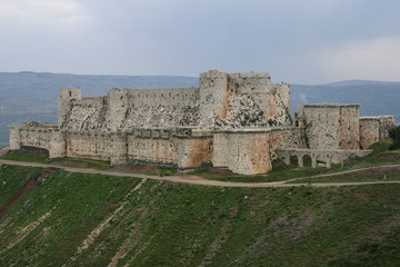 Fototapeta na wymiar crusader castle of krak des chevaliers