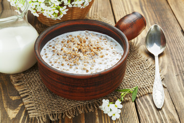 Buckwheat porridge with milk