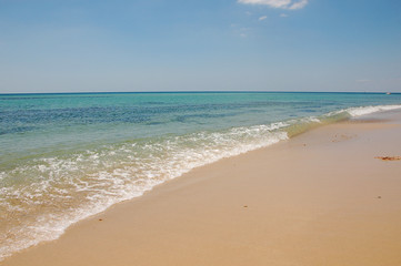 Summertime tourist district in Tunisia