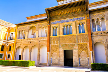 Fototapeta premium Real Alcazar main building entrance