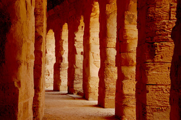 Ancient amphitheater in Tunisia