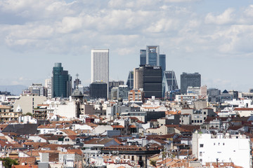 Fototapeta na wymiar Skyline de Madrid