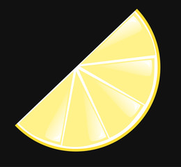 a slice of lemon