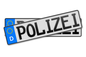 Auto Kennzeichen Polizei