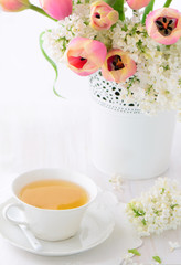 Tea and tulips