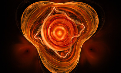 fantasy orange background illustration detailed fractal