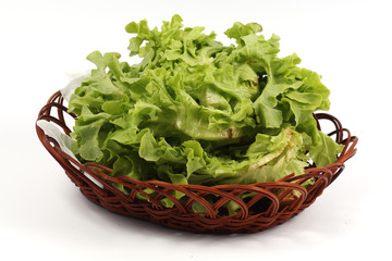 Fresh the lettuce in basket