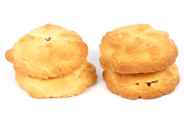 Mix fruit cookies in stack