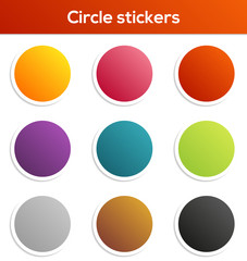 Circle stickers collection