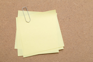 Post it and paper clip