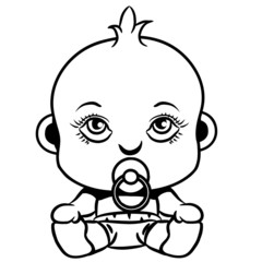 Baby süss schnuller windel