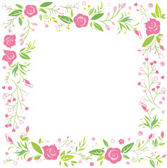 rose flower greeting card