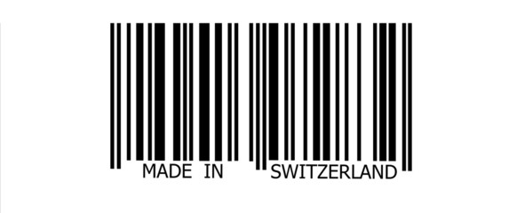 Made in Switzerland on barcode