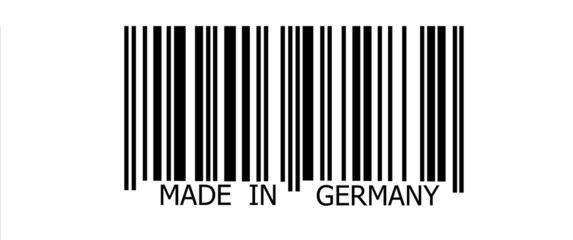 Made in Germany on barcode