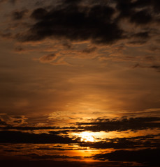 Naklejka na ściany i meble sunrise with clouds. Sunset Sky Background