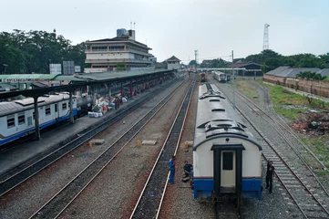 Foto op Plexiglas  Railway Station in Medan, Indonesia. © Belikova Oksana