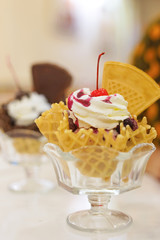Ice Cream in smal place .