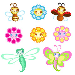Vector set of Merry insects - 64606539