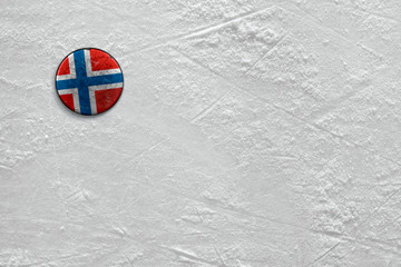 Naklejka premium Puck on ice
