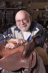 Saddle maker portrait