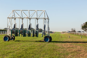 Obraz premium Horse Racing Start Gate Track