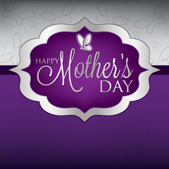 Elegant Mother's Day card in vector format.