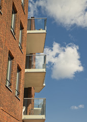 Balcony real estate apartment building