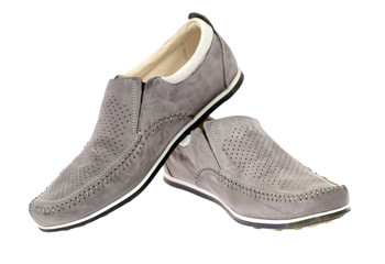 Moccasins isolated on white background