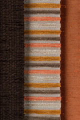 Multi color fabric texture samples