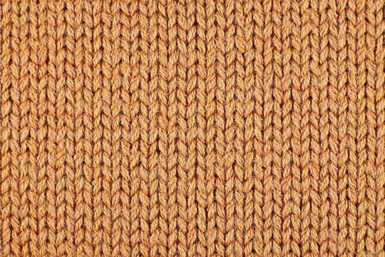 Orangefarbener Wollstoff