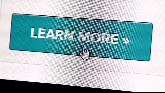 Close up of a web icon on LED screen