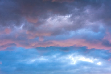 Obraz premium Stormy clouds in dramatic sky