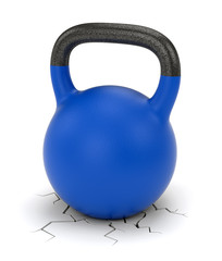 Kettle bell weight and ground crack