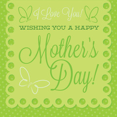 Papel picado Mother's Day card in vector format.
