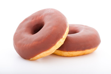 donuts isolated on white