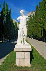 Antique statue in Simeiz, Crimea