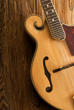 traditional mandolin close up