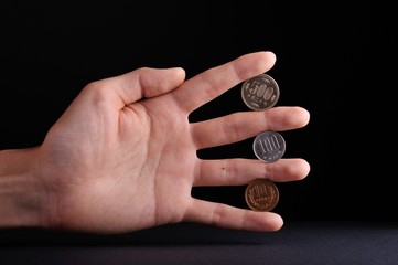 手とお金