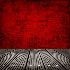 room with grunge cement wall