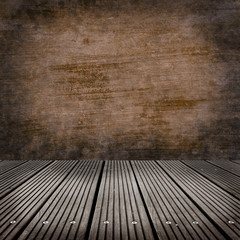 room with grunge cement wall