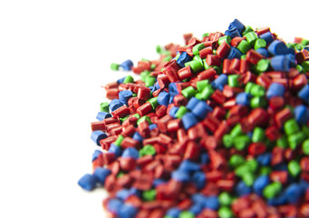 plastic polymer granules