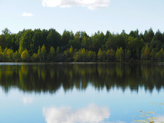 Fototapeta na wymiar Lake in the summer