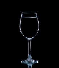 Glass water clear isolate