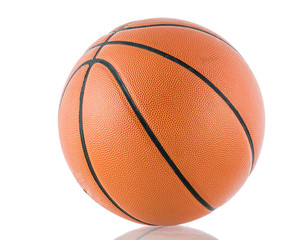 Fototapeta premium Ball for the game in basketball isolate