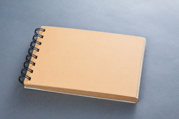 recycled paper notebook front cover