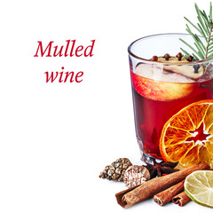 Mulled wine with apples