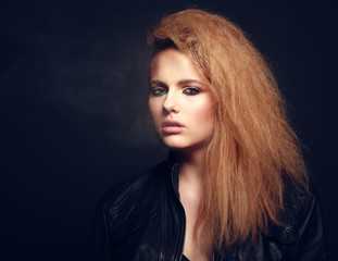 Naklejka premium beautiful blonde woman portrait