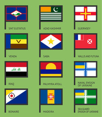 Flags flat set-17