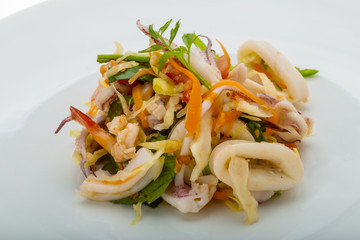 Asian seafood salad