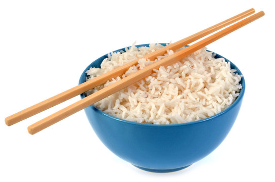 Bol de riz et baguettes Stock Photo | Adobe Stock